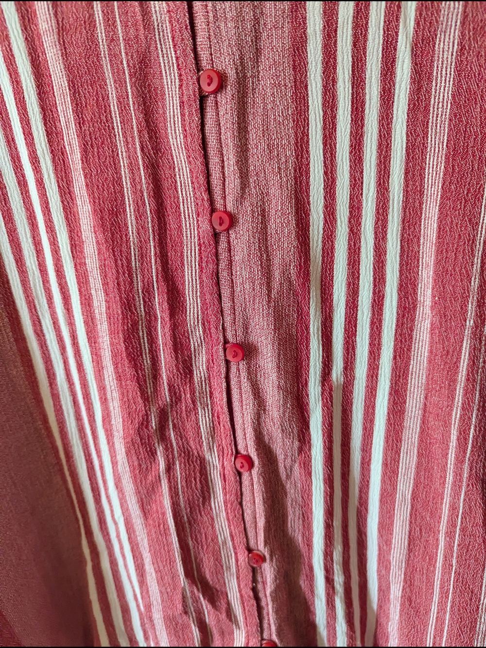 Liz Claiborne Pink Striped Button-Front Women’s Top XXL NWT - Picture 3 of 10